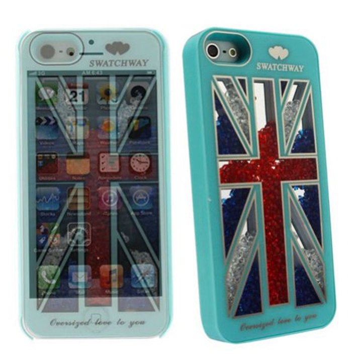 Hytparts.com-For iPhone 5 Stylish Swatchway Diamond Crystal Hard back cover Case