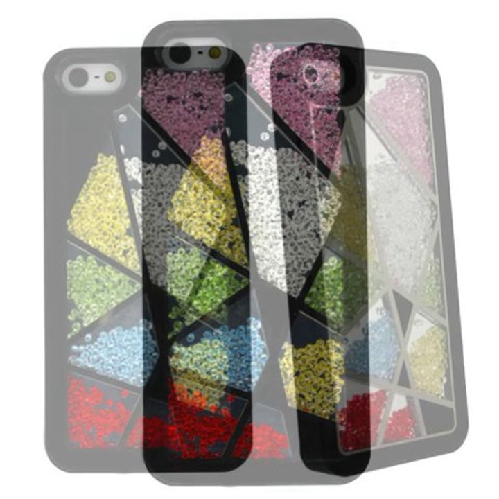 Hytparts.com-For iPhone 5 Stylish Diamond Crystal Hard back cover Case Grid Pattern