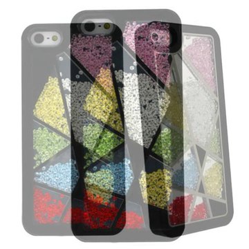 Hytparts.com-For iPhone 5 Stylish Diamond Crystal Hard back cover Case Grid Pattern