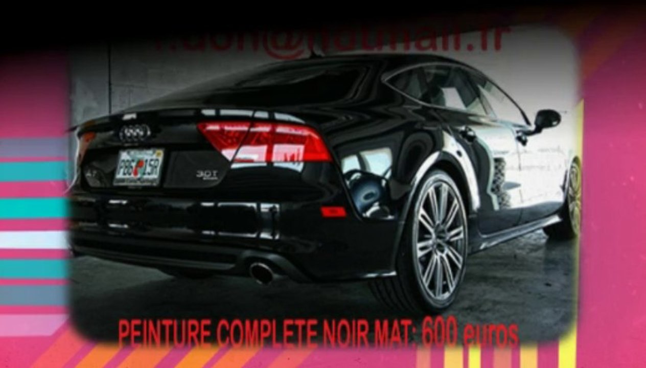 Audi A7 noir mat, Audi A7 noir mat, Audi noir mat, Audi A7 Covering noir mat, audi A7 peinture noir mat, Audi A7 noir mat