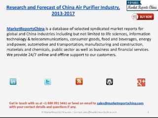 China Air Purifier Market 2017 - Research and Forecast