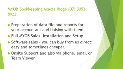 MYOB Bookkeeping Acacia Ridge (07) 3053 8922