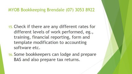 MYOB Bookkeeping Brendale (07) 3053 8922