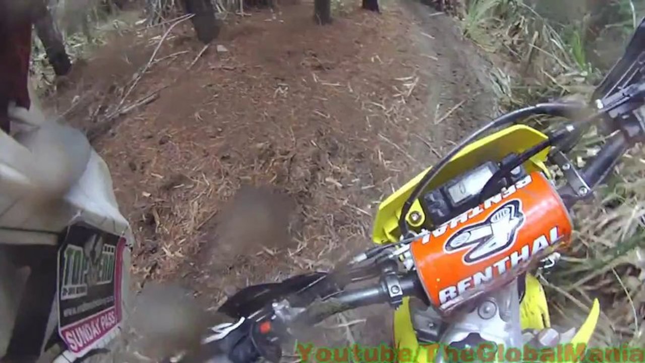 Go Pro HD Dirtbike Rallying + 3 Crashes!