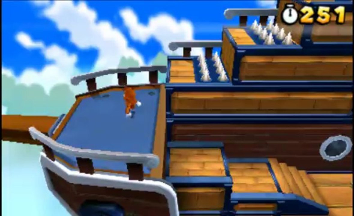 Super Mario 3D Land Walkthrough (3DS HD 1080p) Special World 2 AirShip All Star Coins 100%