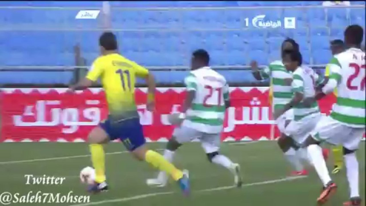 هدف النصر الثاني ايفرتون - النصر ضد نجران