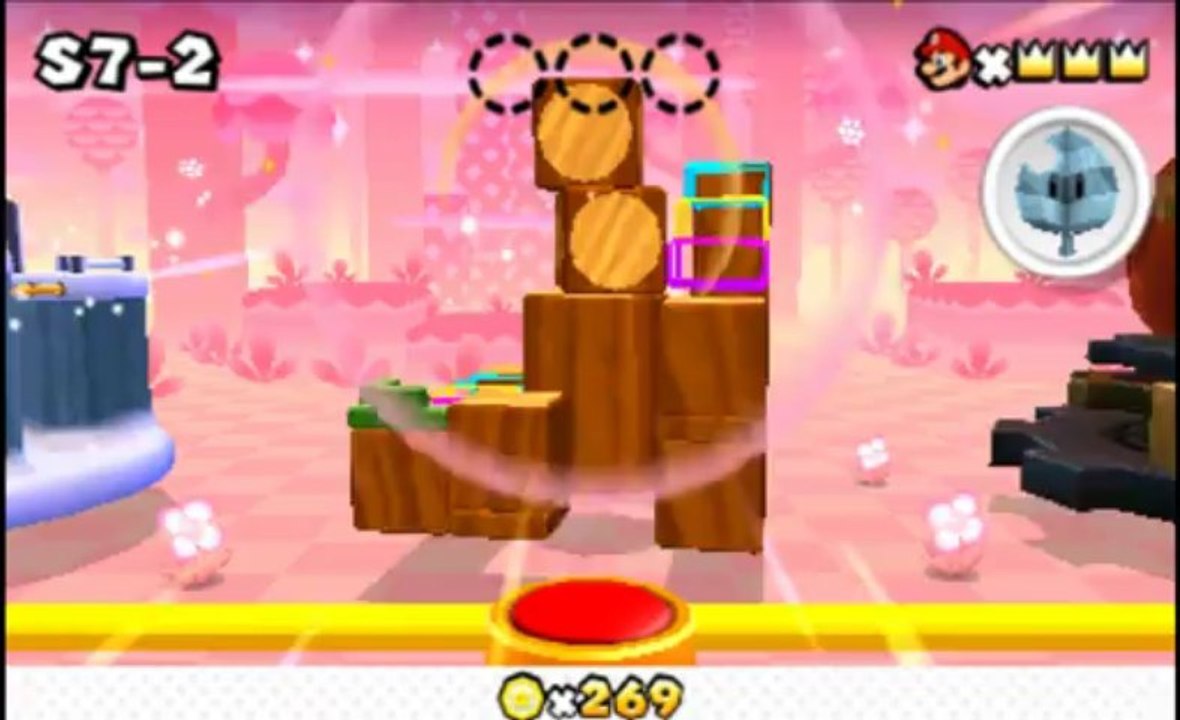 Super Mario 3D Land Walkthrough (3DS HD 1080p) Special World 7-1 All Star Coins 100%