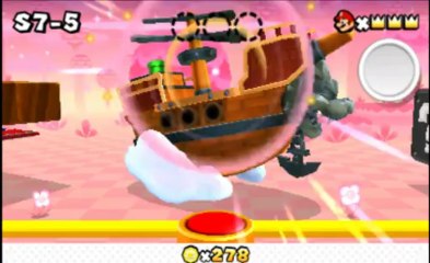 Super Mario 3D Land Walkthrough (3DS HD 1080p) Special World 7-4 All Star Coins 100%