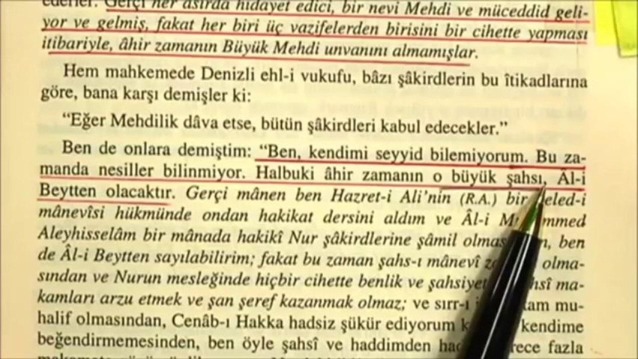 Bediüzzaman Said Nursi: Ben Seyyid değilim ama Mehdi Seyyid olacak