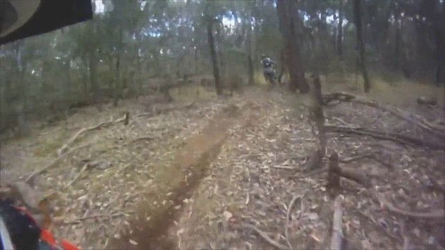 Go Pro HD Dirtbiking In The Woods