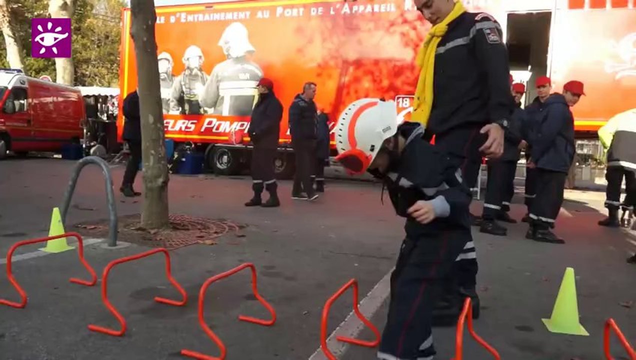 Téléthon 2013 : Mobilisation des pompiers à Draguignan (83)