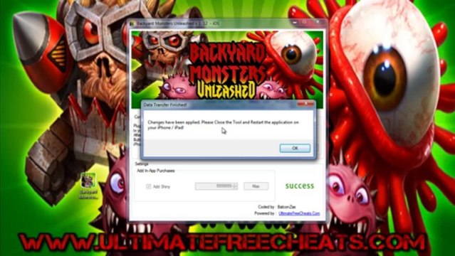 Backyard Monsters Unleashed Hack Tool v 1.12 + Hack Free Shiny