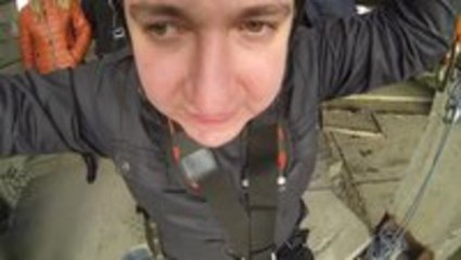 Russian Bungee Jumper Screams Just Like A Monkey