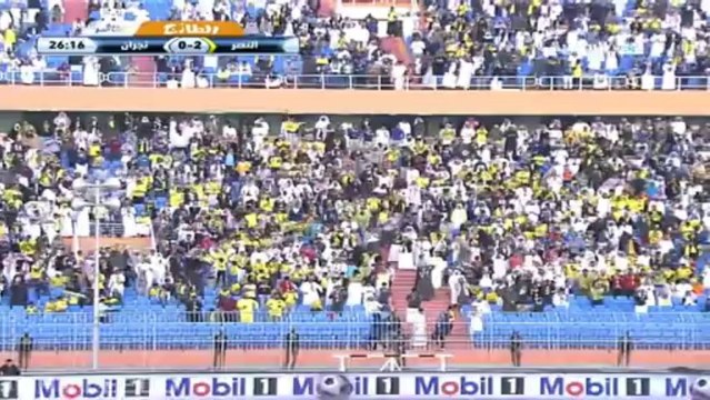 هدف #النصر الثاني على #نجران #كأس ولي العهد 2013 - 2014 دور ال 16