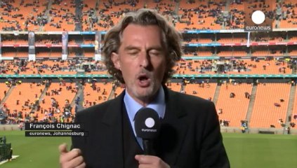 Lo spritiro di Mandela al Soccer City di Johannesburg