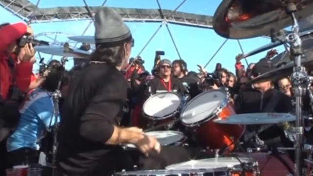 Metallica performs in Antarctica