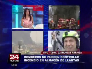 Incendio en almacén de llantas: afirman que edificio podría colapsar (4/5)