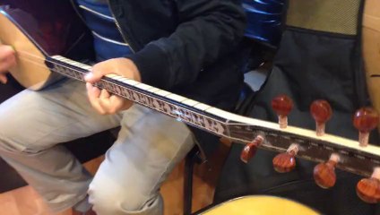 uzun sap sedef klavyeli profesyonel ardıç bağlama