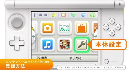 ニンテンドー3DSをお持ちの方へ ニンテンドーネットワークIDのお知らせ