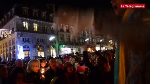 Hommage à Mandela : le chant des Quimpérois