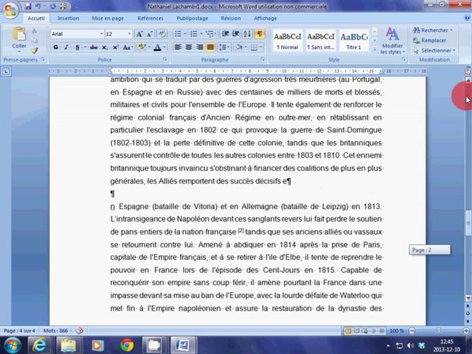 corps du texte.