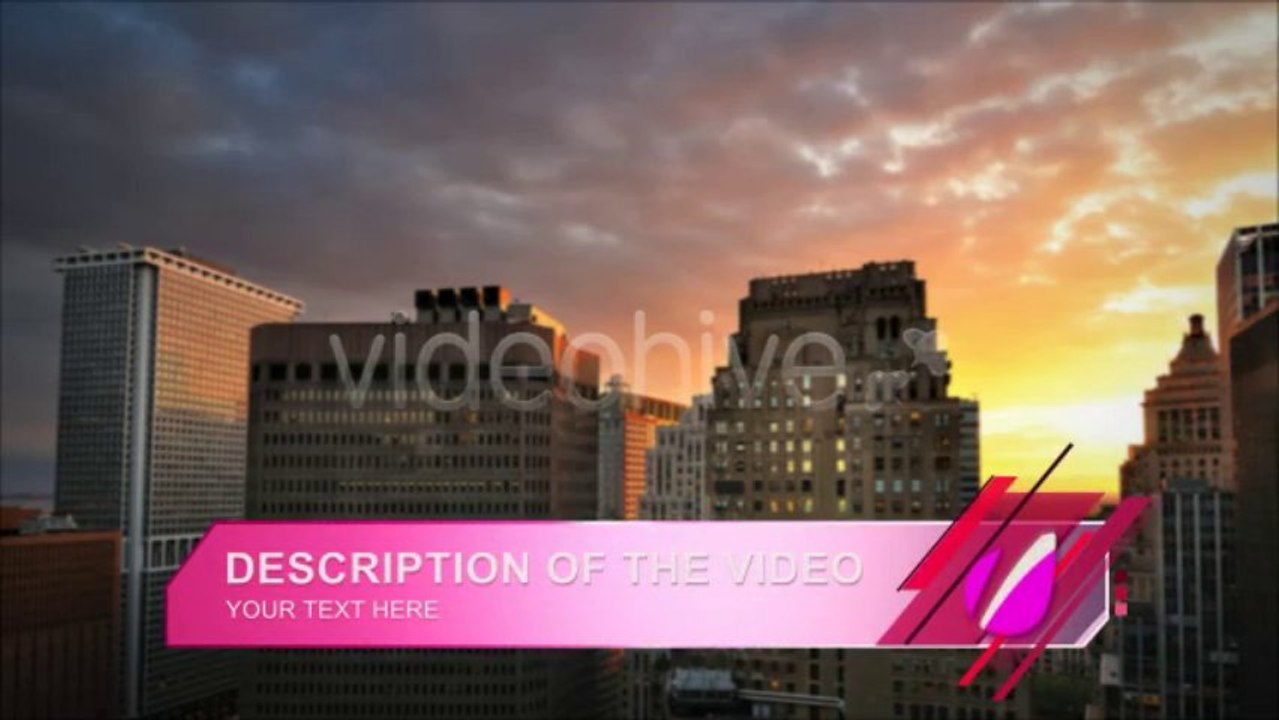 Glamour Lower Thirds - After Effects Template