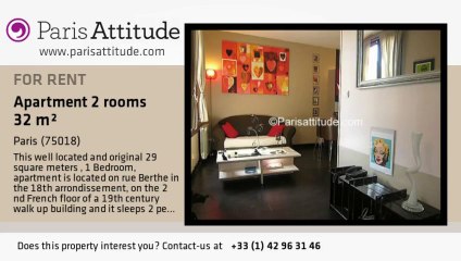 1 Bedroom Apartment for rent - Montmartre, Paris - Ref. 7485