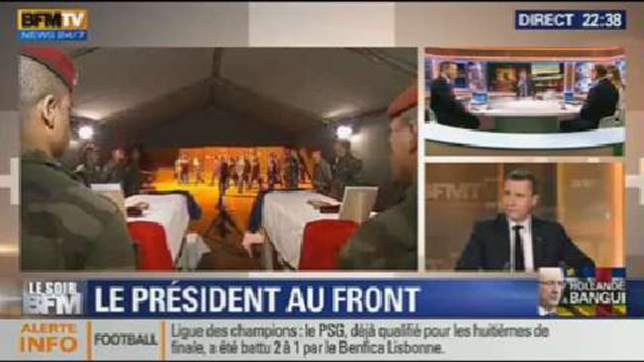 Le Soir BFM: Hollande en visite à Bangui: est-ce une bonne idée ? - 10/12 1/3