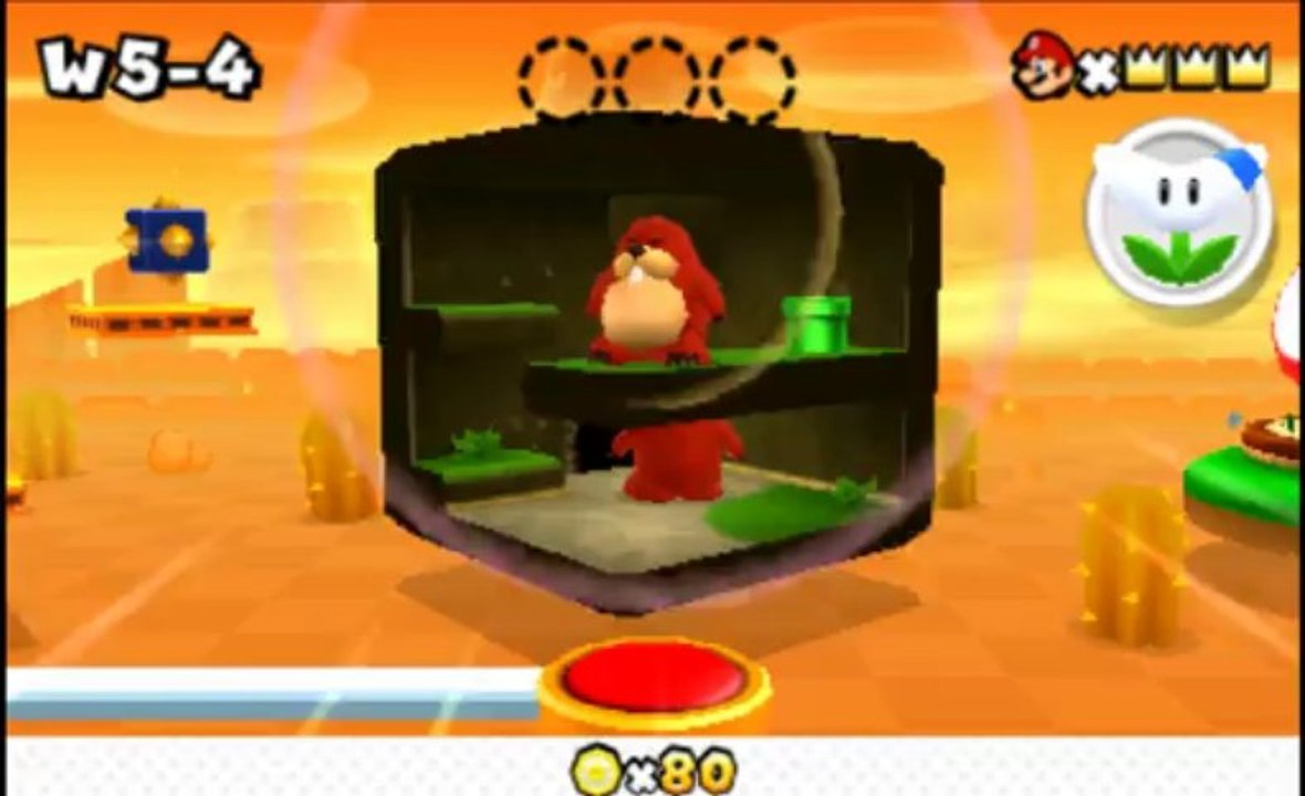 Super Mario 3D Land Walkthrough (3DS HD 1080p) World 5-3 All Star Coins 100%