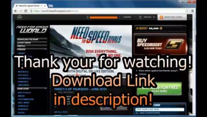 NFS WORLD BOOST HACK~WORKING + DOWNLOAD LINK! READ DESCRIPTION