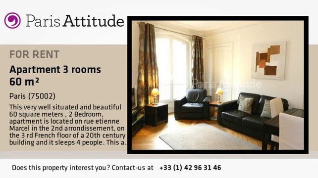 2 Bedroom Apartment for rent - Montorgueil, Paris - Ref. 8430