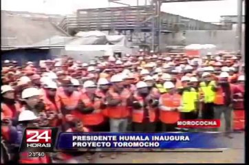Junín: Presidente inauguró operaciones de proyecto cuprífero Toromocho