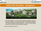 Kolte Patil Mirabilis Bangalore call for Booking 9686755887