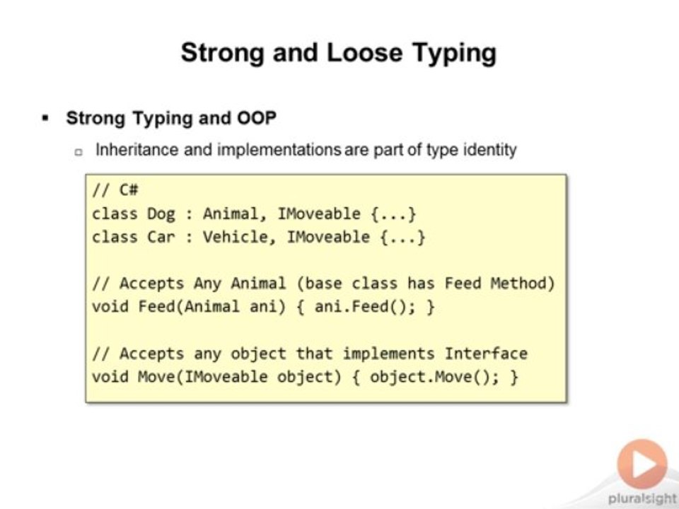 4. Strong and Loose Typing
