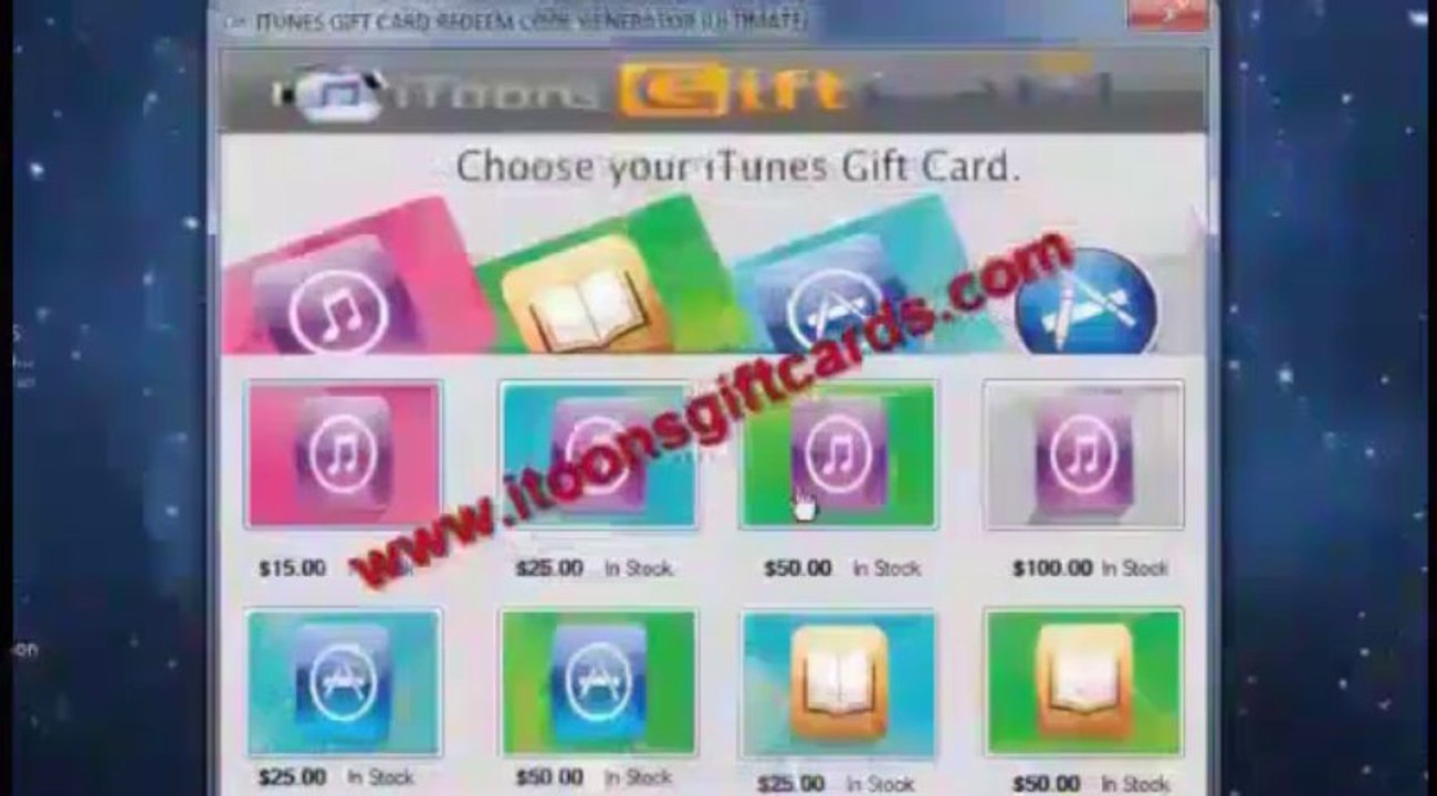 ITunes Gift Card Codes Generator 2013 NEW