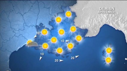 Le bulletin météo pour mercredi 11 décembre