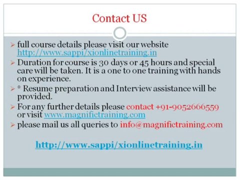 SAP Process Integration (PI) Exchange Infrastructure (XI) CERTIFICATION -magnific