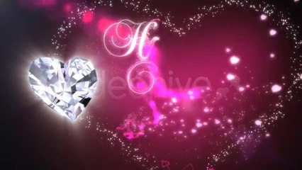 Diamond Heart on Valentine Day - After Effects Template