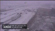 La neige provoque un gigantesque carambolage sur une autoroute du Wisconsin