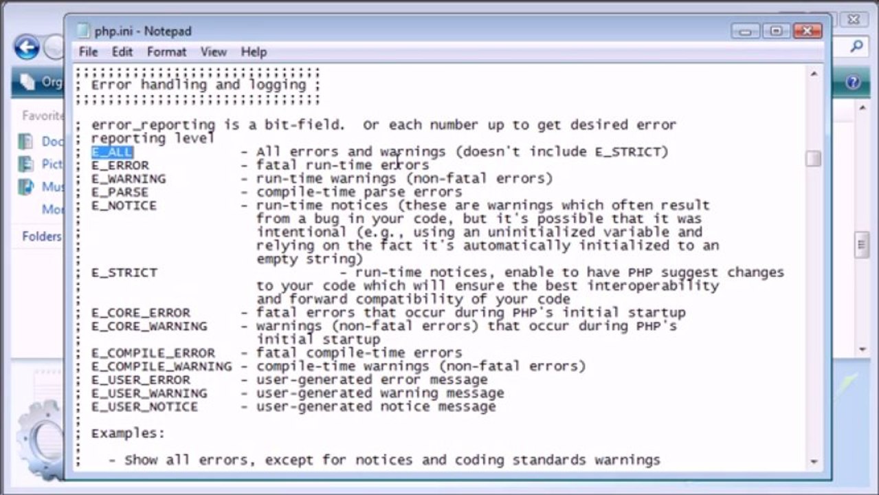 14 - Error Reporting PHP on Gegasoft