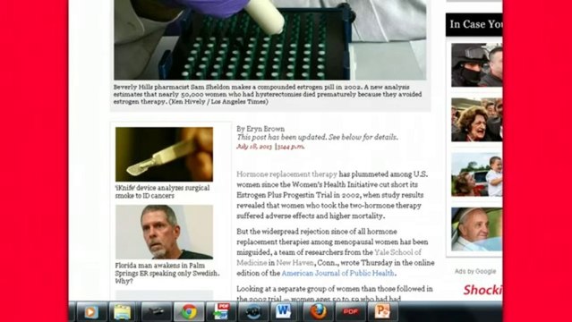 Reducing Heart Deaths With Hormone Replacement Therapy