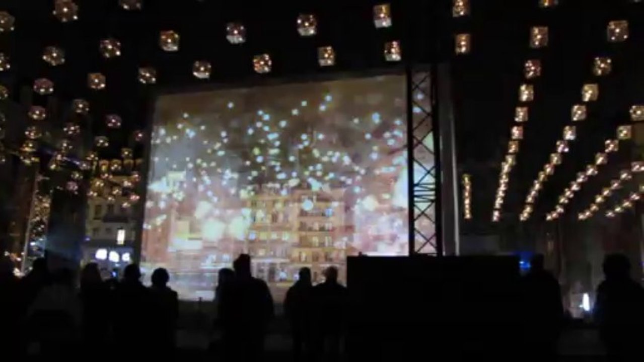 Fête des lumières Lyon 2013 - Place des Jacobins : Show case
