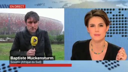 Baptiste Muckensturm trempé et frigorifié sur i-TELE