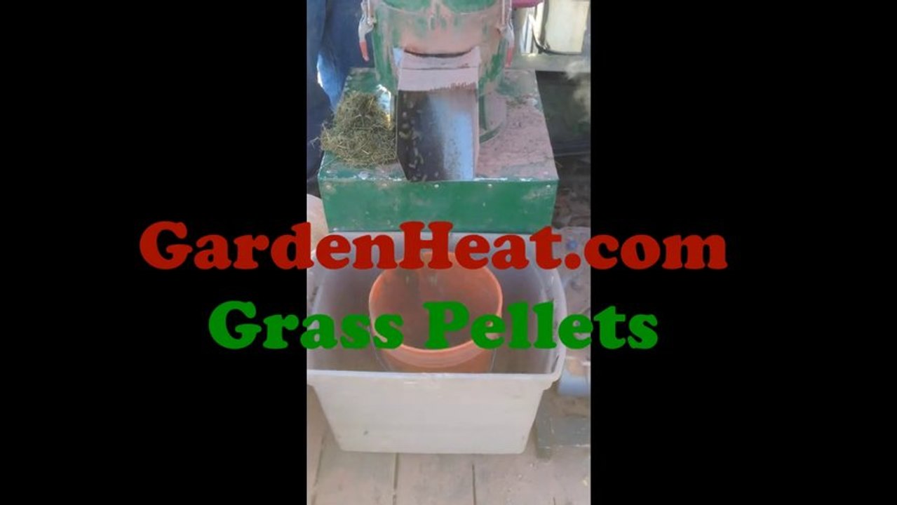 Make grass pellets with GH300 pellet mill