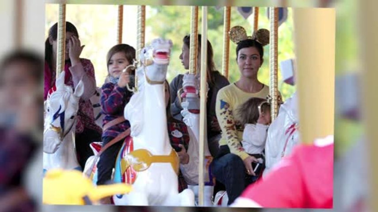 Kourtney Kardashian Wears Mickey Mouse Ears During Disneyland Trip