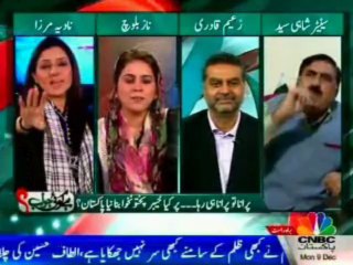 Fight between Shahi Syed & Naz Baloch on live talk show
