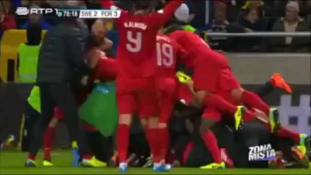 Suécia Vs Portugal - Os 3 golos de ronaldo com relato