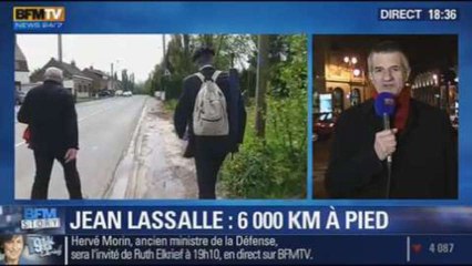 BFM Story: Jean Lassalle: "le député marcheur" achève son tour de France à pied - 11/12