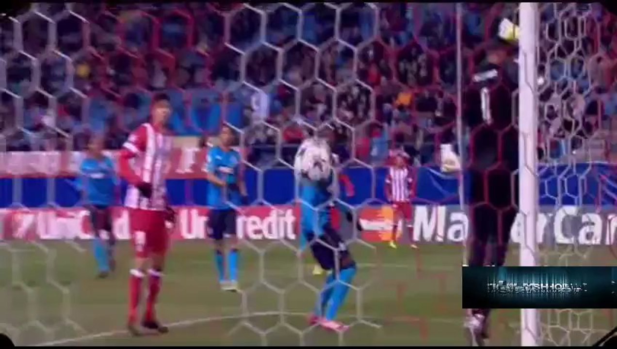 Goal Raúl García - Atletico Madrid 1-0 Porto - 11-12-2013