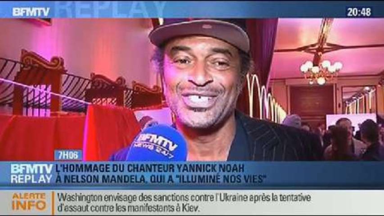 BFMTV Replay: Mandela a illuminé nos vies, selon Yannick Noah - 11/12